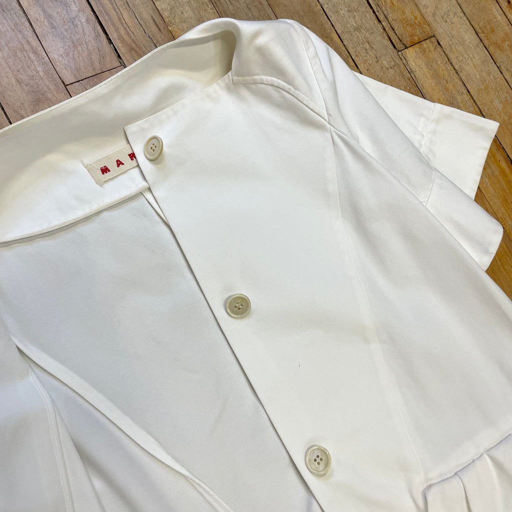 @Marni Vintage Designer Starchy Peplum Top Size Tops Public Butter 
