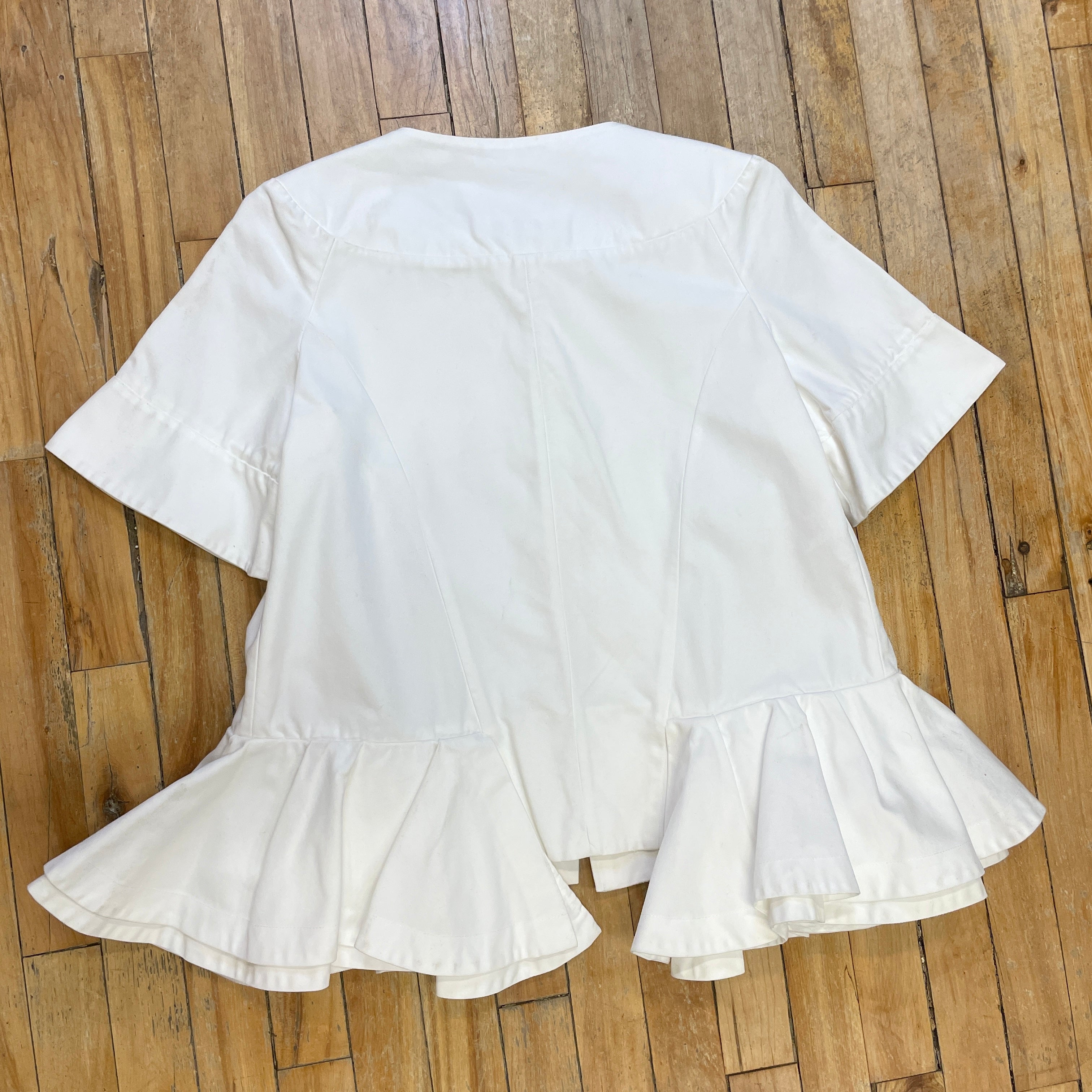 @Marni Vintage Designer Starchy Peplum Top Size Tops Public Butter 