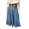 McQ by Alexander McQueen Vintage Designer Denim Paneled Skirt Made in Italy Size 31" Bottoms Public Butter 
