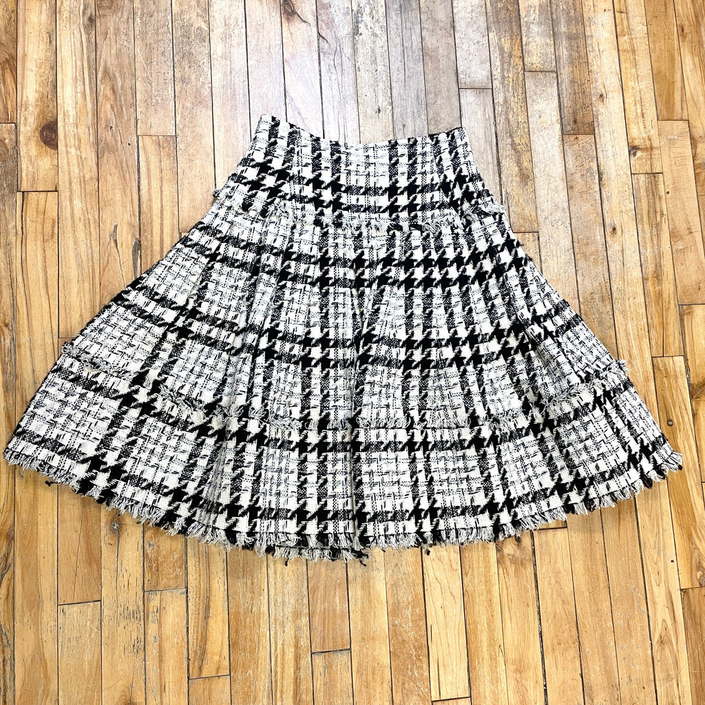 @Oscar de la Renta Vintage Designer Tweed Skirt Size Tops Public Butter 