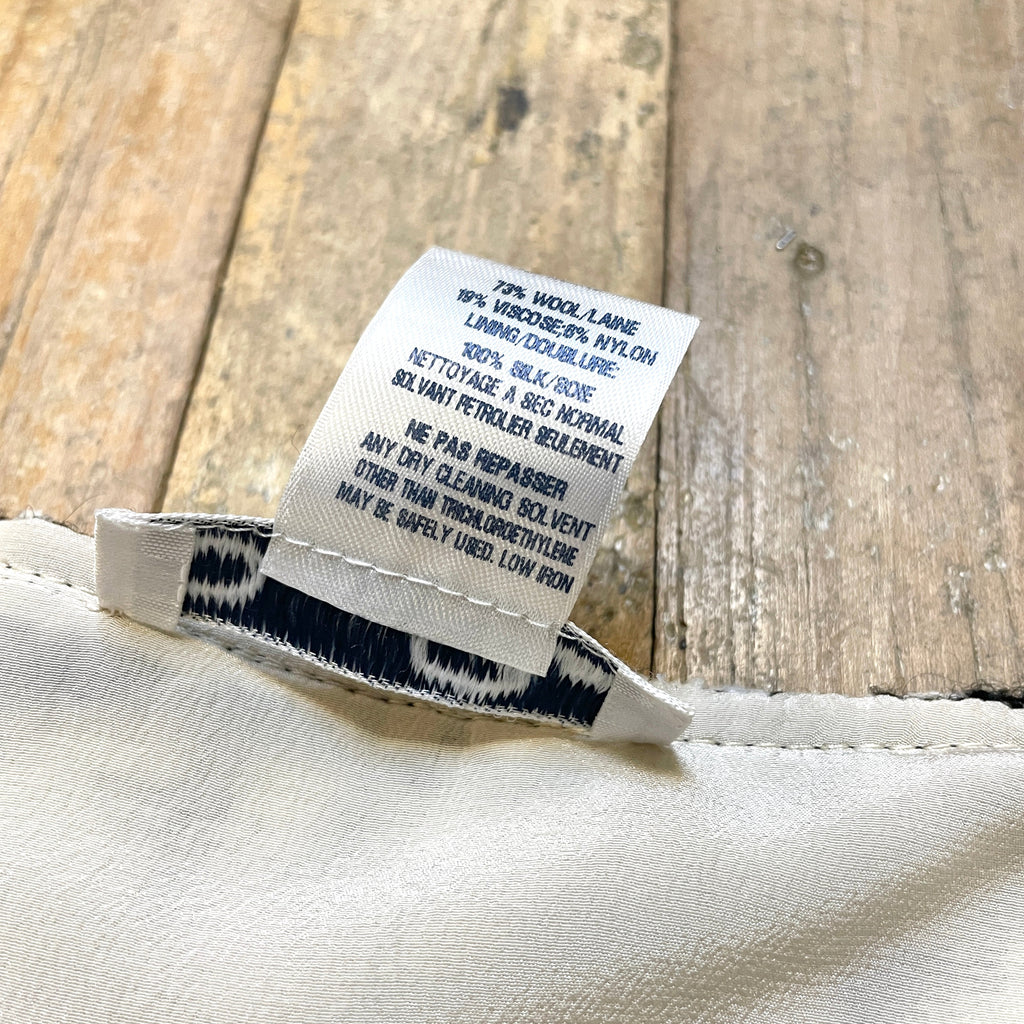 @Oscar de la Renta Vintage Designer Tweed Skirt Size Tops Public Butter 