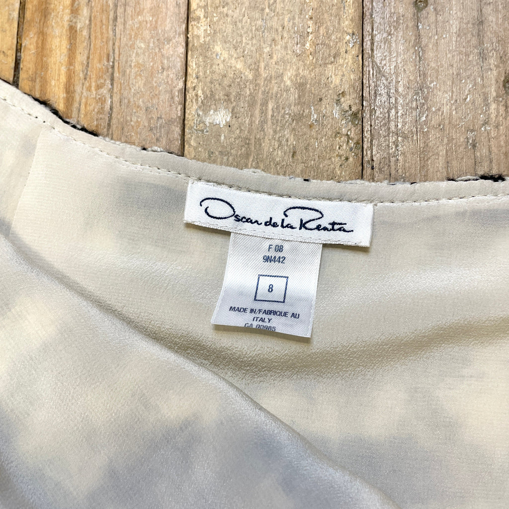 @Oscar de la Renta Vintage Designer Tweed Skirt Size Tops Public Butter 