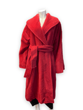 Sonia Rykiel Fluffy Red Alpaca Blend Robe Style Coat Made in France Size M Jackets & Coats Public Butter 