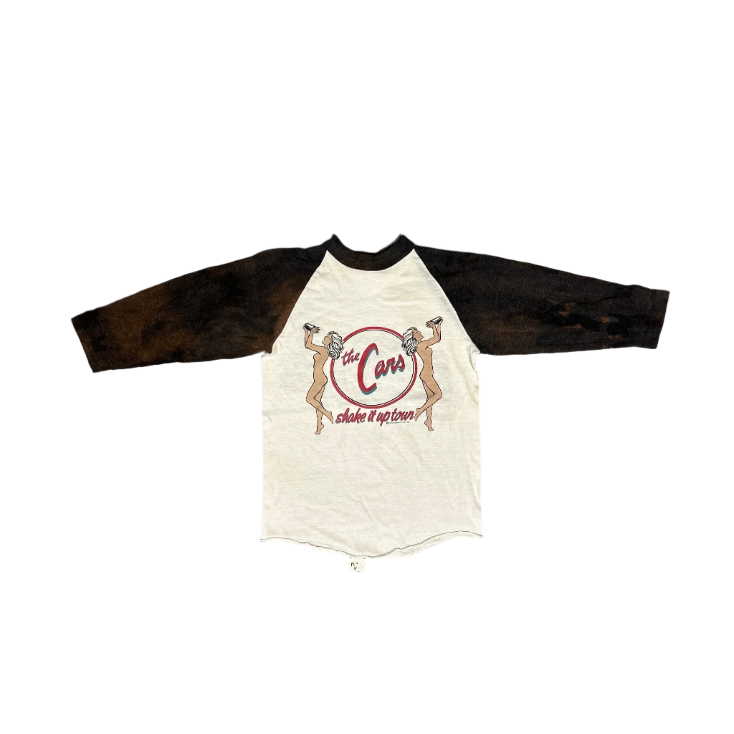 Vintage 80s The Cars 'Shake It Up Tour' Baseball Raglan Tee (XS)