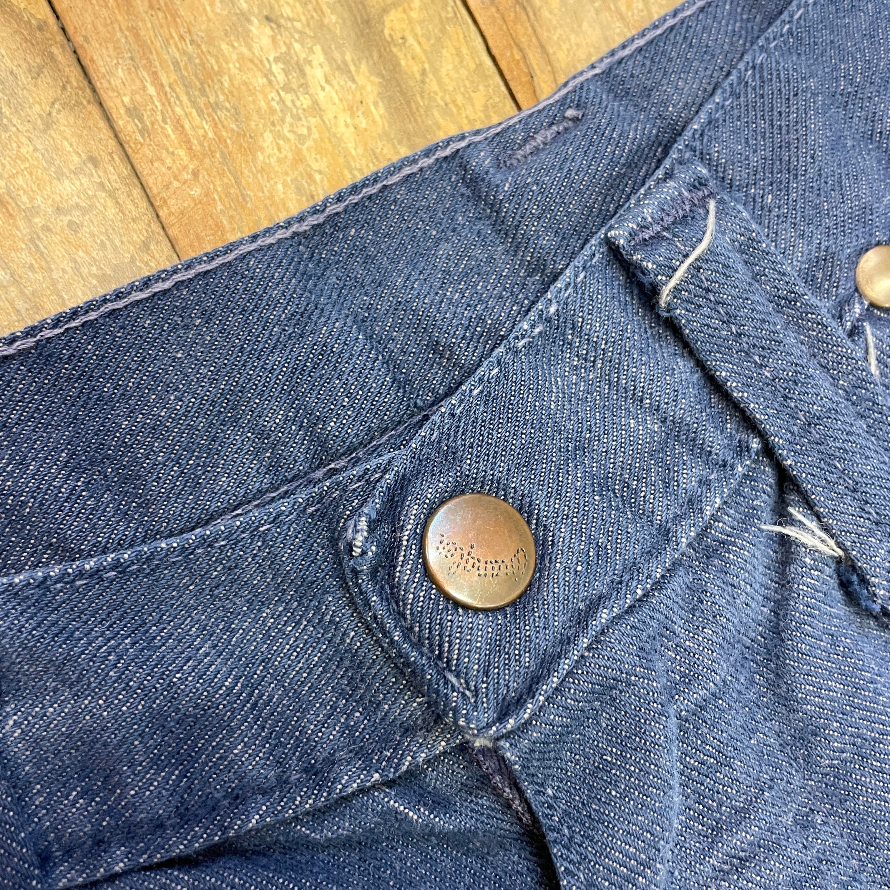 Vintage 60s/70s Soft Denim Wrangler Bell Bottoms Made in USA 31" Waist Bottoms Public Butter 
