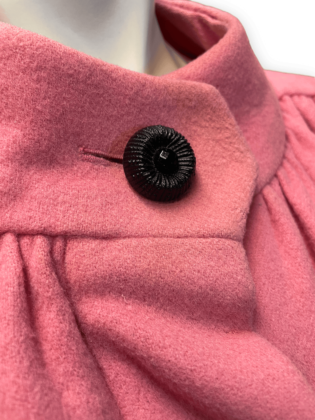 Yves Saint Laurent "Rive Gauche" Vintage Deisgner Bubblegum Pink Wool Party Coat Size M Jackets & Coats Public Butter 